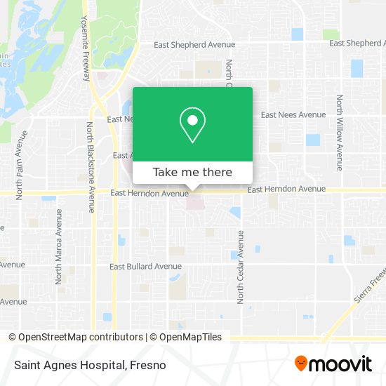 Mapa de Saint Agnes Hospital