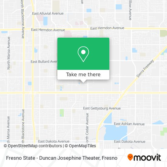 Fresno State - Duncan Josephine Theater map