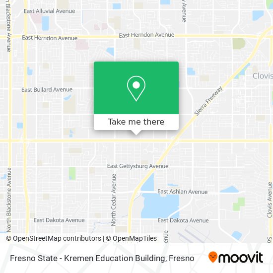 Mapa de Fresno State - Kremen Education Building