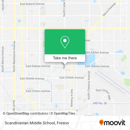 Mapa de Scandinavian Middle School