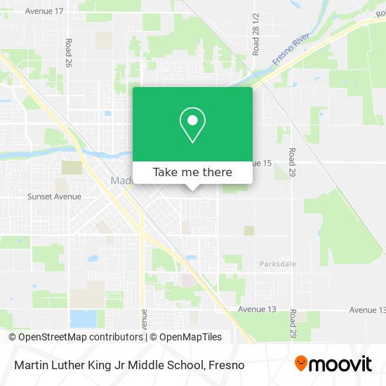 Mapa de Martin Luther King Jr Middle School