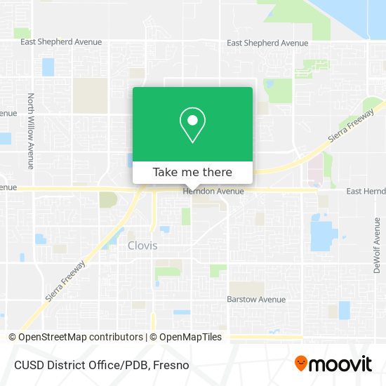 CUSD District Office/PDB map