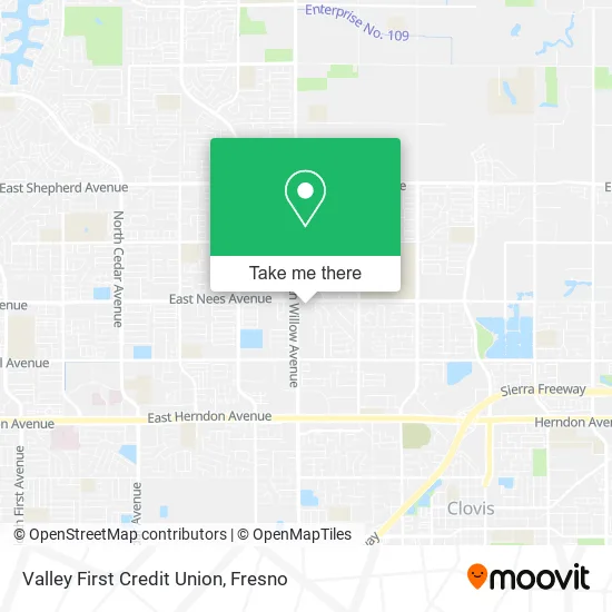 Valley First Credit Union map