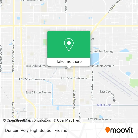 Mapa de Duncan Poly High School