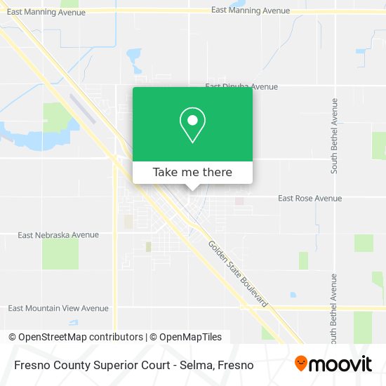 Mapa de Fresno County Superior Court - Selma