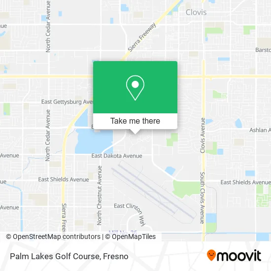 Palm Lakes Golf Course map
