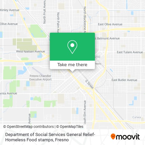 Department of Social Services General Relief- Homeless Food stamps map