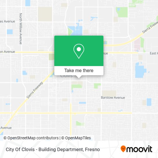 City Of Clovis - Building Department map