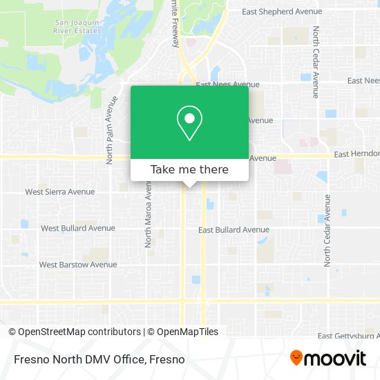 Fresno North DMV Office map