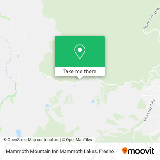 Mammoth Mountain Inn Mammoth Lakes map