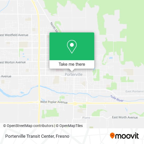 Mapa de Porterville Transit Center