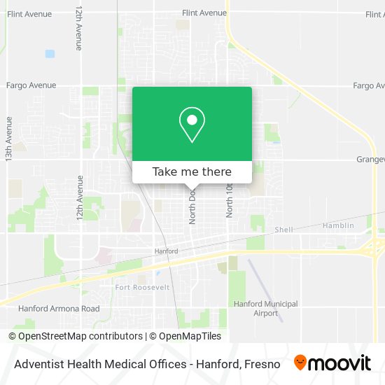 Mapa de Adventist Health Medical Offices - Hanford