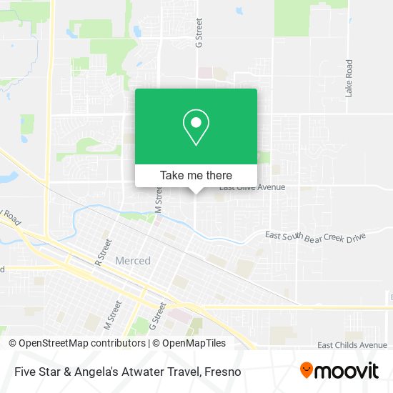 Five Star & Angela's Atwater Travel map