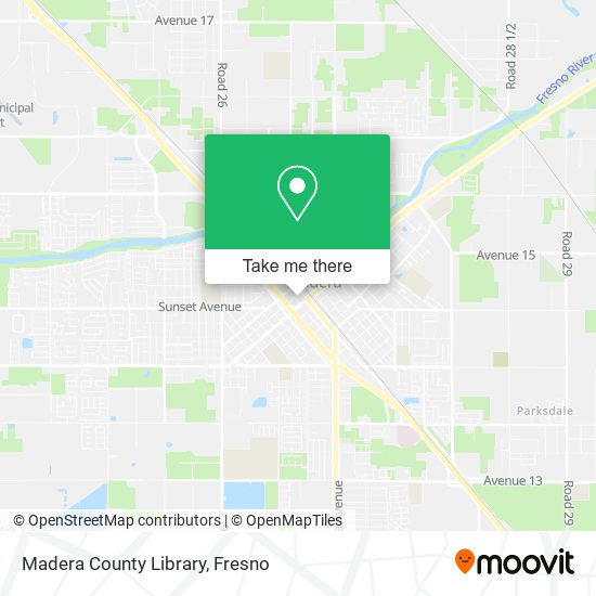 Madera County Library map