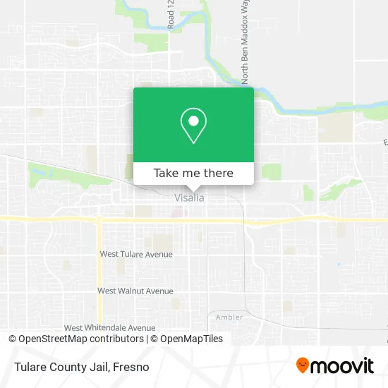 Tulare County Jail map