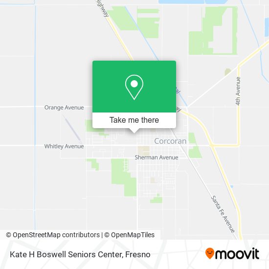 Kate H Boswell Seniors Center map