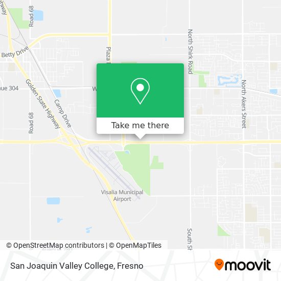 Mapa de San Joaquin Valley College