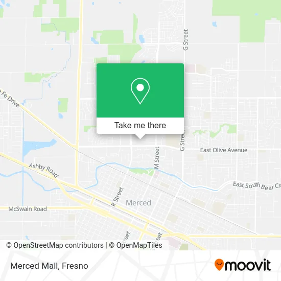 Merced Mall map