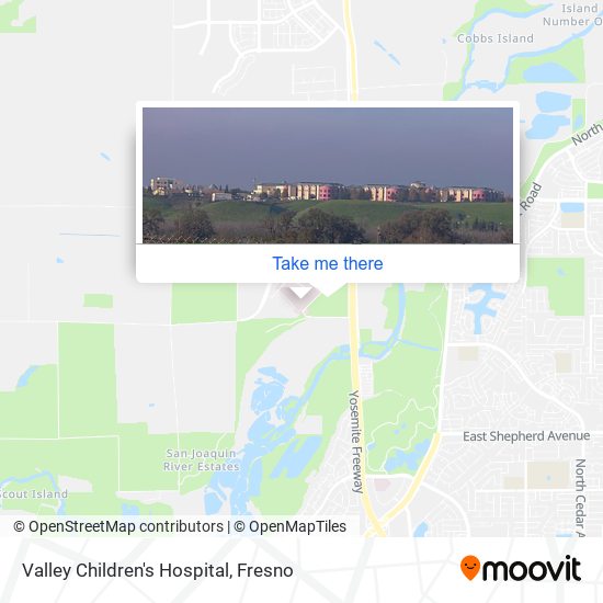 Mapa de Valley Children's Hospital