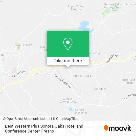 Best Western Plus Sonora Oaks Hotel and Conference Center map