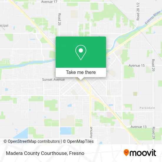 Madera County Courthouse map