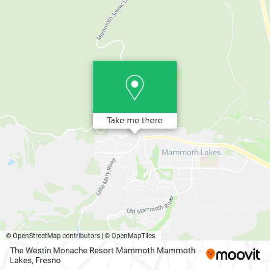 The Westin Monache Resort Mammoth Mammoth Lakes map