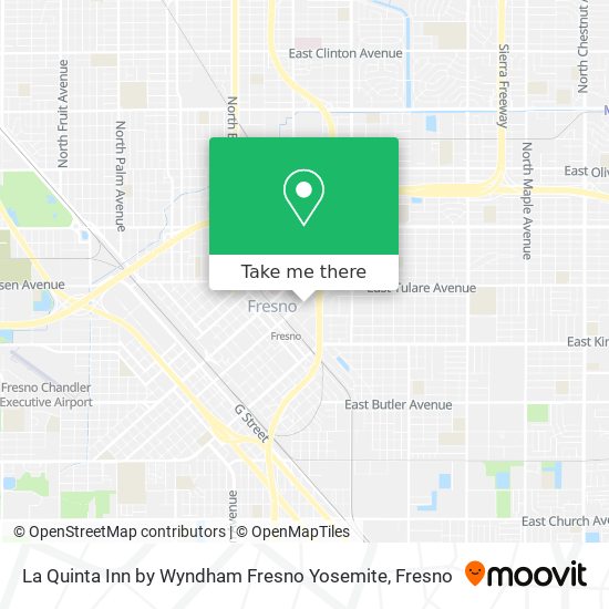 La Quinta Inn by Wyndham Fresno Yosemite map
