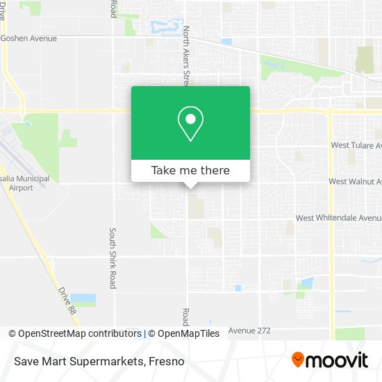 Save Mart Supermarkets map