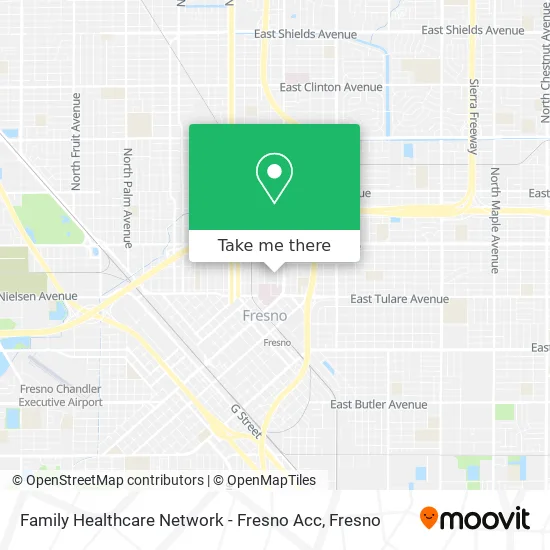 Mapa de Family Healthcare Network - Fresno Acc
