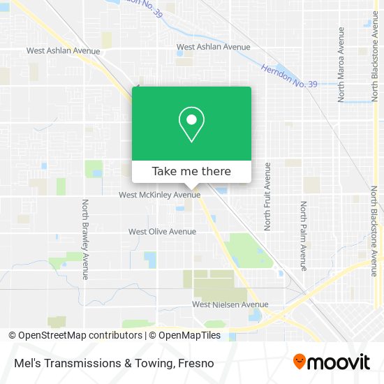 Mel's Transmissions & Towing map