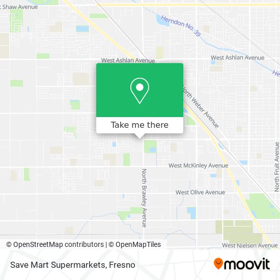 Save Mart Supermarkets map