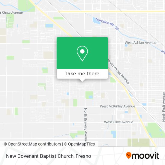Mapa de New Covenant Baptist Church
