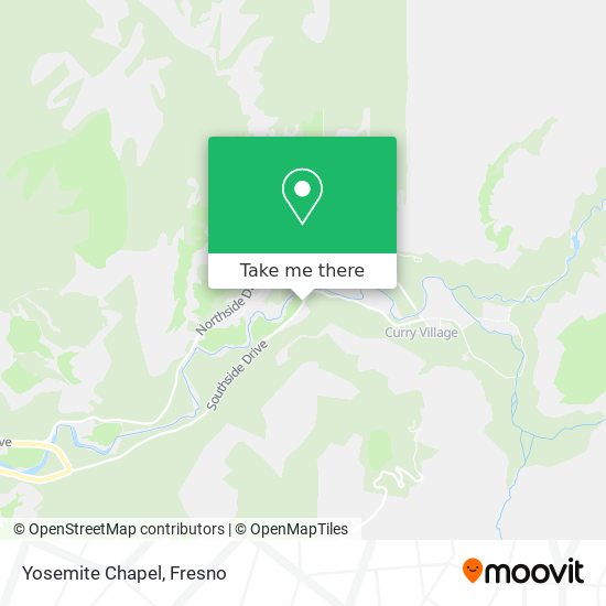 Mapa de Yosemite Chapel