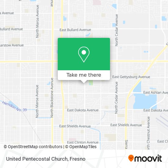 United Pentecostal Church map