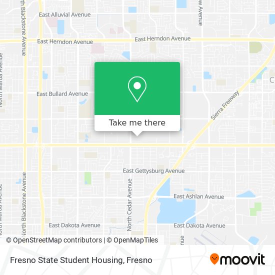 Fresno State Student Housing map