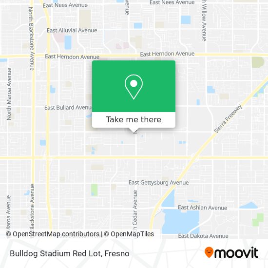 Bulldog Stadium Red Lot map