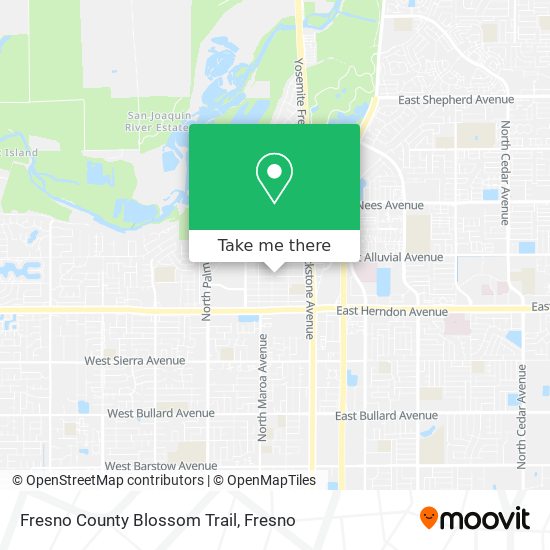 Mapa de Fresno County Blossom Trail