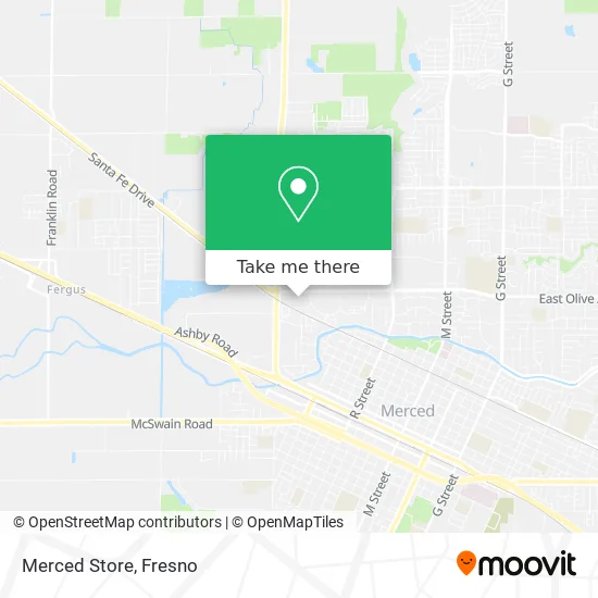 Merced Store map