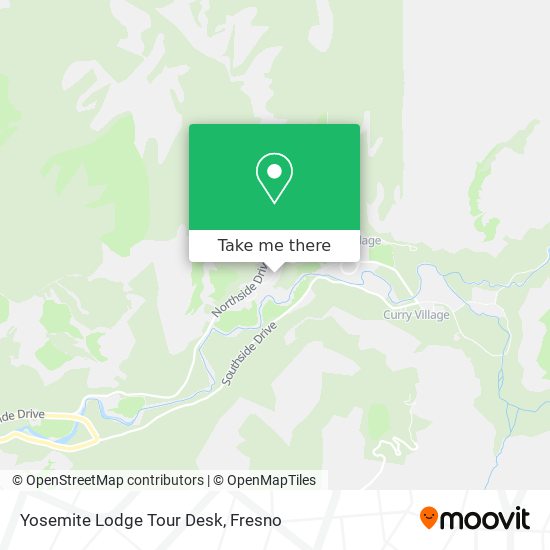 Mapa de Yosemite Lodge Tour Desk