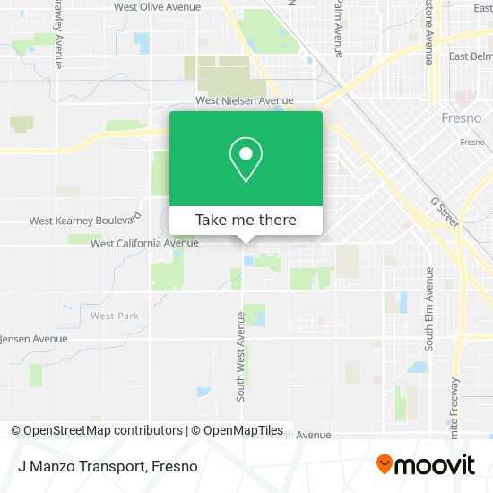 Mapa de J Manzo Transport