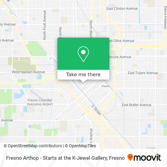 Fresno Arthop - Starts at the K-Jewel Gallery map