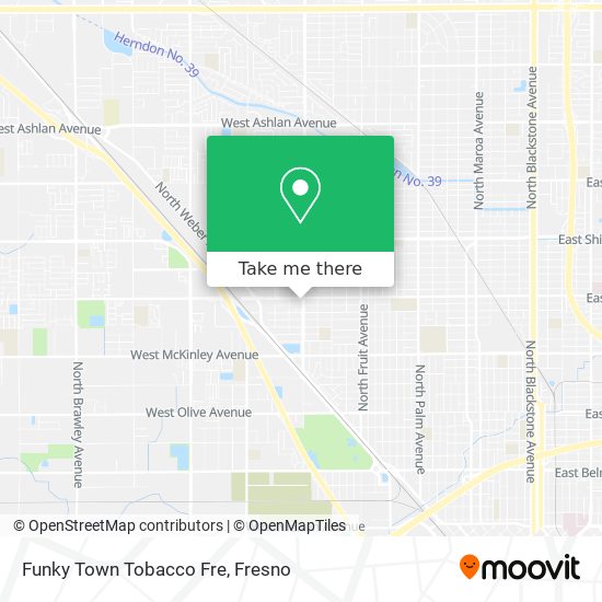 Funky Town Tobacco Fre map