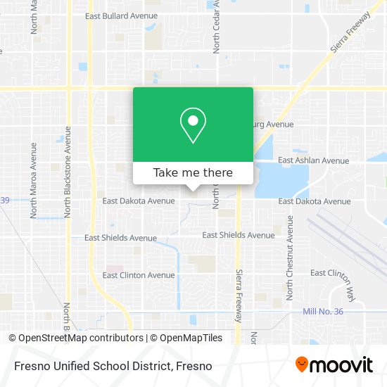 Mapa de Fresno Unified School District