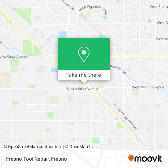 Fresno Tool Repair map