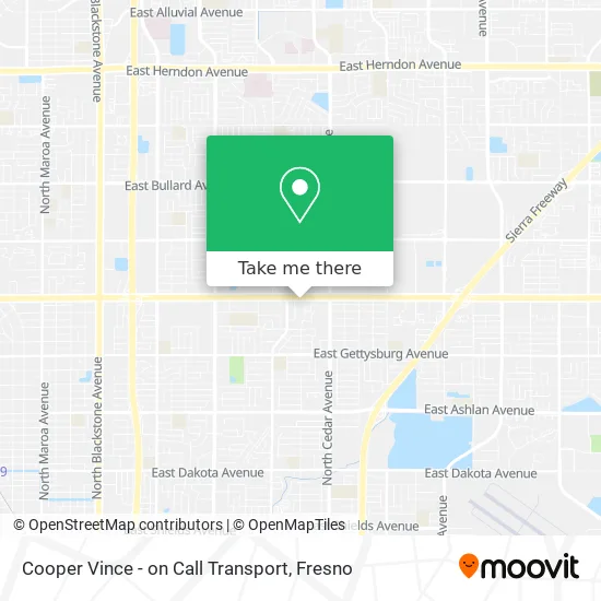 Cooper Vince - on Call Transport map