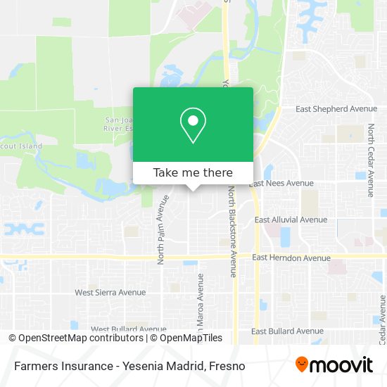 Mapa de Farmers Insurance - Yesenia Madrid