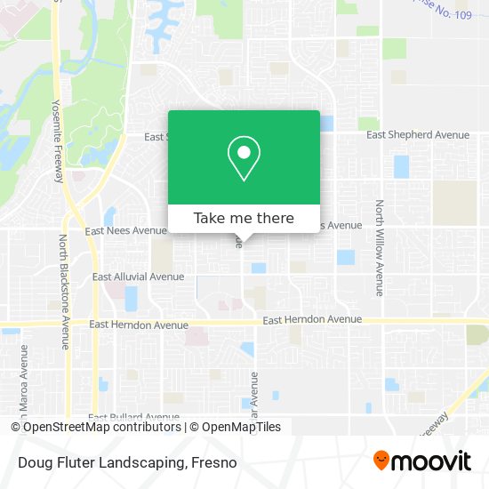 Doug Fluter Landscaping map
