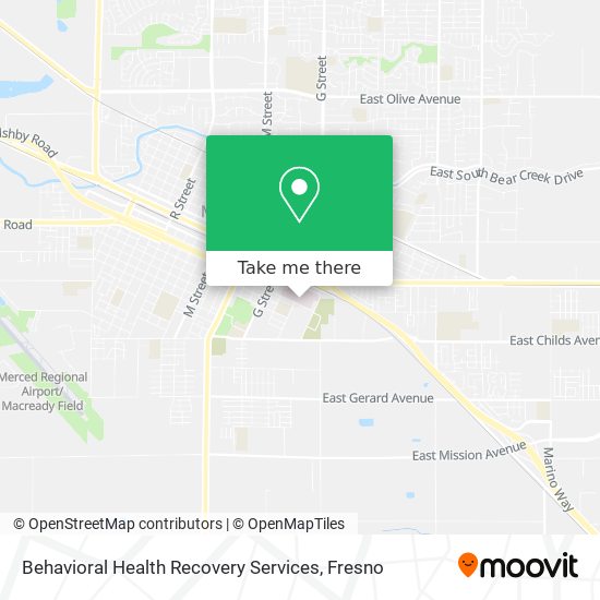 Behavioral Health Recovery Services map