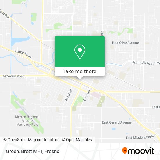 Green, Brett MFT map