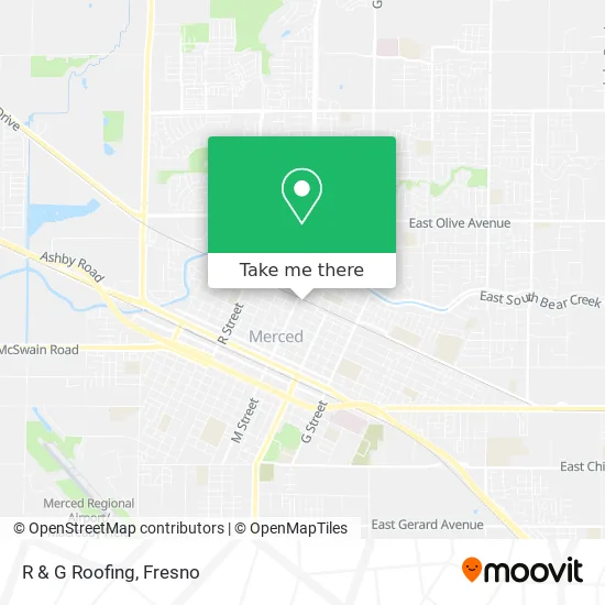 R & G Roofing map